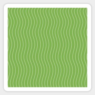 Green Apple Waves Sticker